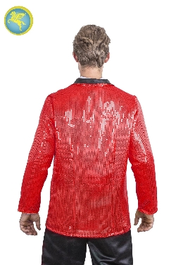 GIACCA PAILLETTES ROSSO